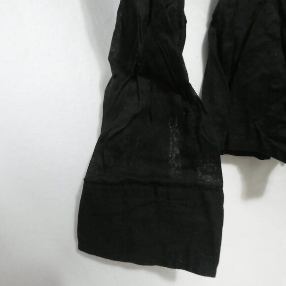 TOMMY HILFIGER Denim | medium | Sheer Cotton Black Button-Up Shirt - Picture 7 of 16